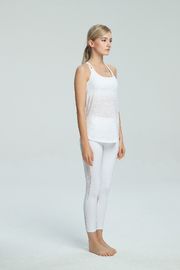 Wholesale activewear strappy back custom ladies tank top with bra
